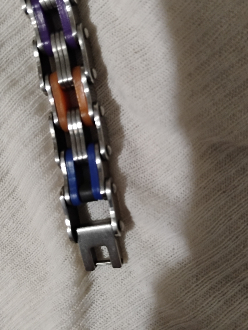 Multicolor Stainless Steel Link Bracelet for Men